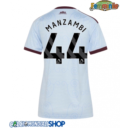 Maglie da calcio Aston Villa Johan Manzambi #44 Terza Maglia Femminile 2026-27 Manica Corta